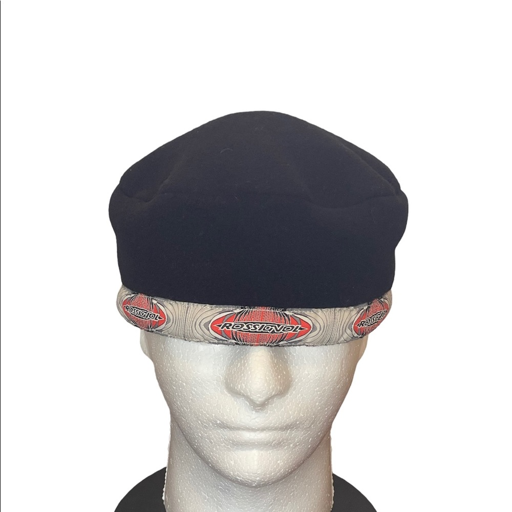 3/$25 Black R-Gear Wool French Beret/Beanie Cap with Rossignol Band on Bottom OS